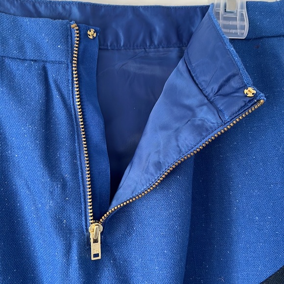 BRAND NEW! - Tommy Hilfiger Wool blend Knee-Length Skirt - Blue & Navy Blue - Picture 6 of 10